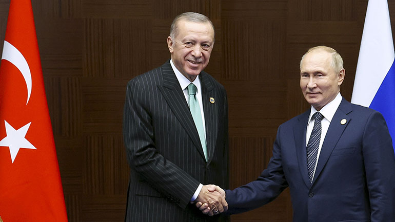 Τηλεφωνική επικοινωνία Πούτιν – Ερντογάν για την Ουκρανία